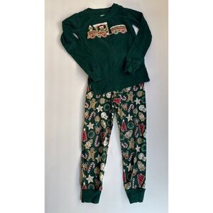 Gymboree Gingerbread Train Print Pajamas